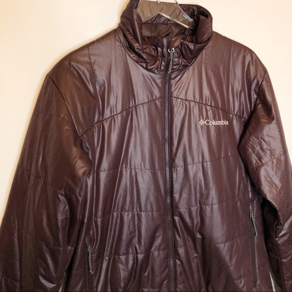 Columbia Burgundy Zip Up Jacket - Picture 4 of 12
